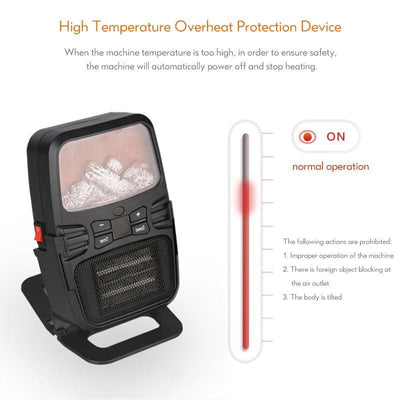 Calefactor Portátil de Escritorio con Diseño de Llama - Calor Inmediato y Decorativo - Image 11