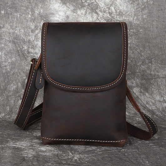 Bolso Bandolera de Cuero para Hombre - Image 5