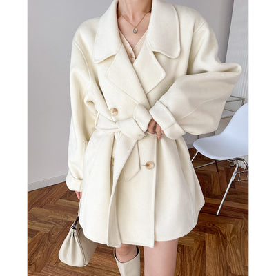 Abrigo de Lana Suelto con Cintura Regulable - Image 10