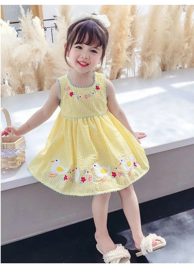 Vestido Infantil Estilo Ins con Encaje - Falda Dulce para Niñas - Image 7