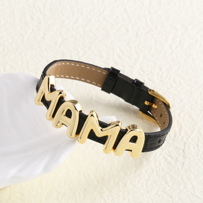 Pulsera Correa de Cuero Mamá para el Día de la Madre - Image 9