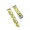 Pulsera de Cuero Verde con Estampado - Accesorio de Moda Trendy