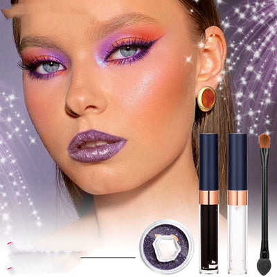 Brillo Labial Glitter Tonos Fríos - Paleta Completa - Image 4