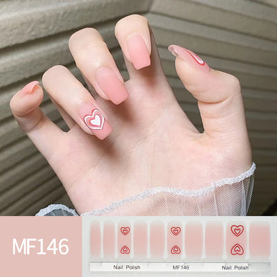 Pegatinas de Uñas Tulipanes Pintados a Mano - Image 13