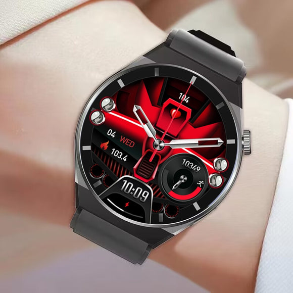 Reloj Inteligente Deportivo con Llamadas Bluetooth, Monitor de Frecuencia Cardíaca y Glucosa