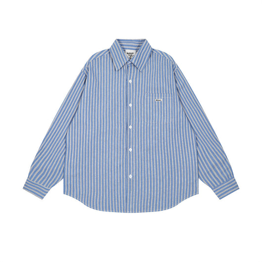 Camisa de Rayas Verticales Manga Larga para Hombre - Image 8