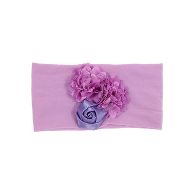 Diadema para Bebé con Flor de Satén y Malla - Image 15