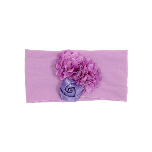Diadema para Bebé con Flor de Satén y Malla - Image 15
