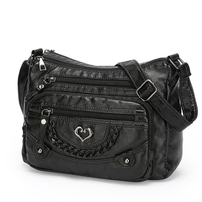 Bolso Mensajero Mujer Grande Multi-bolsillos Capacidad Premium - Image 5
