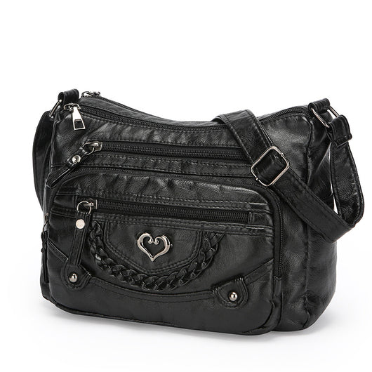 Bolso Mensajero Mujer Grande Multi-bolsillos Capacidad Premium - Image 5