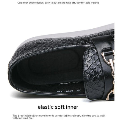 Mocasines de Cuero Británico con Hebilla Doble - Zapatos Ejecutivos Versátiles - Image 8