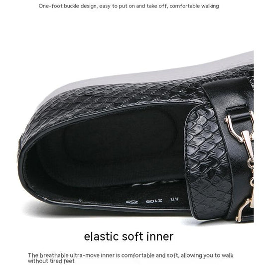 Mocasines de Cuero Británico con Hebilla Doble - Zapatos Ejecutivos Versátiles - Image 8