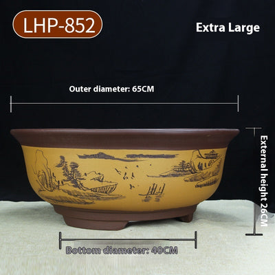 Maceta Cerámica Púrpura Grande 60cm para Árboles y Plantas Antiguas - Image 13
