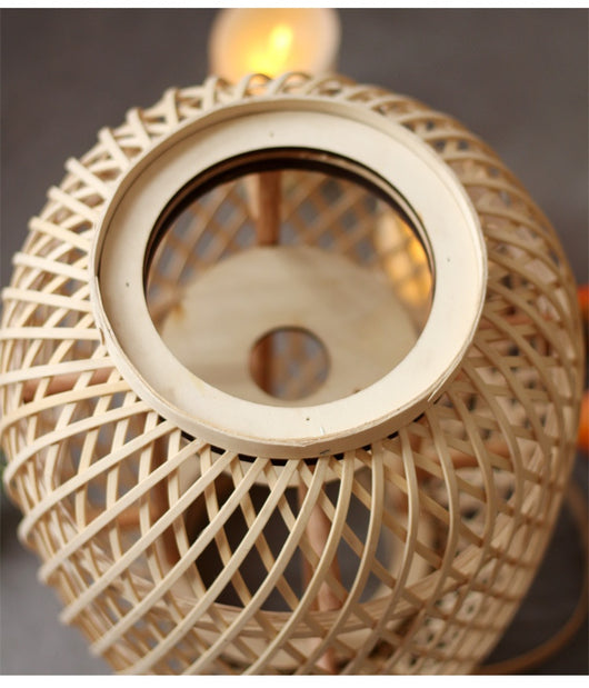 Portavelas Artesanal de Bambú con Diseño Ornamental - Image 25