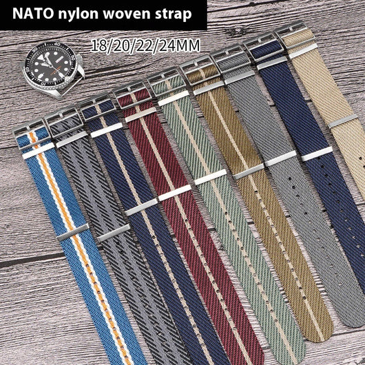 Correa de Reloj Tejida en Nylon Canvas