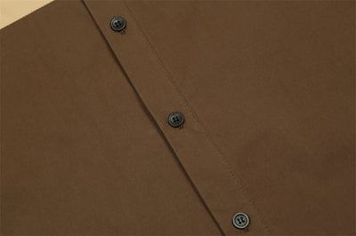 Camisa Suelta con Solapas Colorblock - Estilo Americano - Image 19