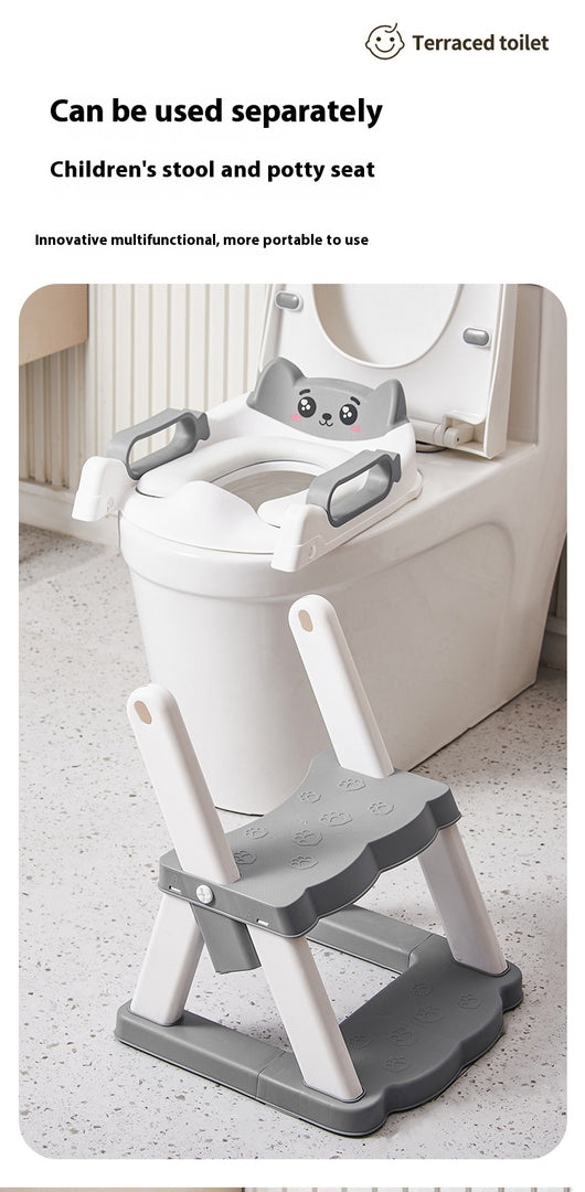Escalera de Baño Infantil con Asiento de Inodoro y Reposapiés - Image 23