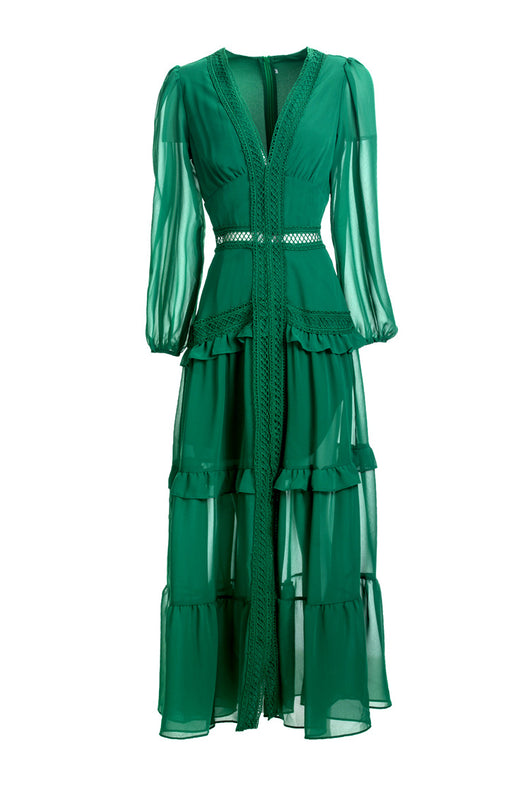 Vestido Largo Ajustado con Cintura Hueca - Diseño Elegante y Sofisticado - Image 8