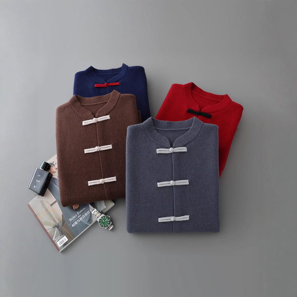 Chaqueta Retro Tang Estilo Chino para Hombre - Casual de Manga Larga