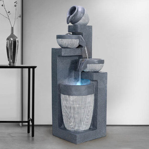 Fuente de Agua Decorativa con Humidificador para Sala de Estar