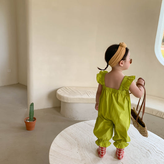 Jumpsuit de Verano para Niñas Estilo Coreano con Tirantes - Image 9