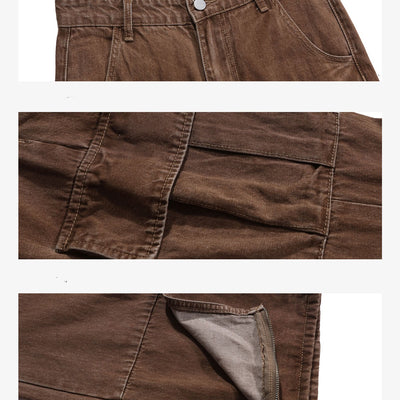 Pantalones Denim Casual Marrón para Mujer - Corte Moderno y Versátil - Image 10