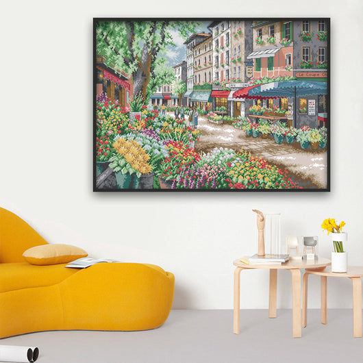 Cuadro de Punto de Cruz con Paisajes - Image 9