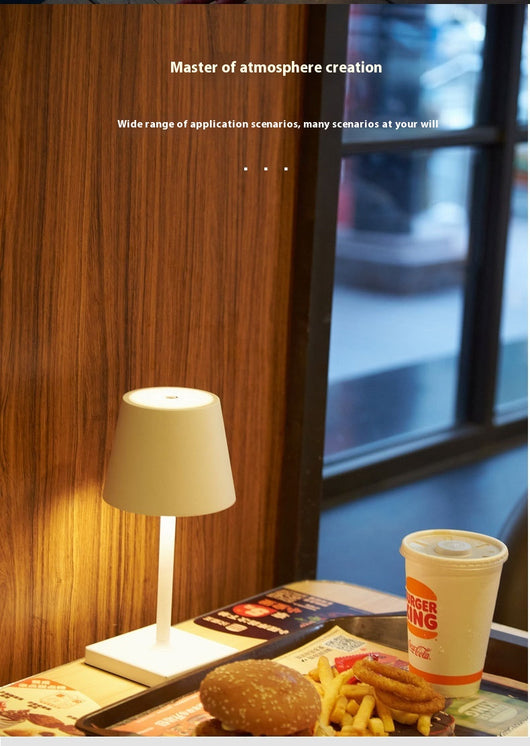 Lámpara de Mesa LED Táctil Nórdica Moderna - Aluminio Metal Diseño Hotel - Image 11