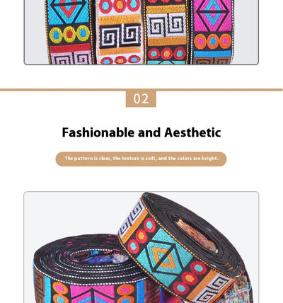 Cinta de Encaje Jacquard Círculo 5cm - Accesorios de Moda y Prendas - Image 11