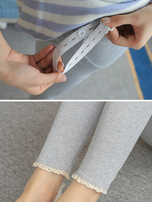 Leggins de Maternidad con Soporte Abdominal - Algodón Grueso y Terciopelo Elástico - Image 18