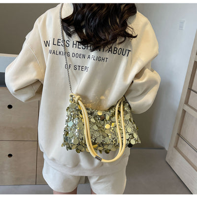 Bolso Bandolera Mujer con Cadena y Lentejuelas Brillantes - Image 70