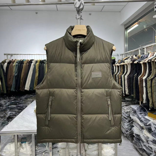 Chaleco Acolchado con Cuello de Pie para Hombre - Image 8