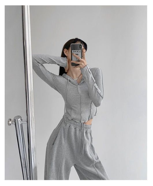 Sudadera con Capucha Ajustada para Mujer - Manga Larga Otoño - Image 12