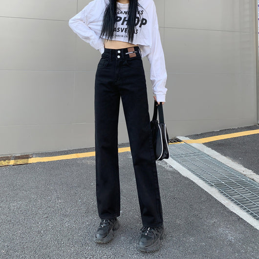 Pantalones Vaqueros de Cintura Alta y Pierna Ancha para Mujer - Image 4