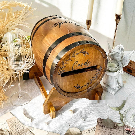 Caja de Regalos Estilo Barril de Vino para Bodas y Eventos - Image 11
