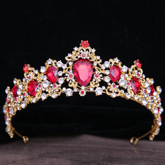 Corona Nupcial de Cristales Barrocos con Brillantes - Image 3