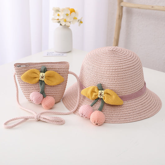Sombrero de Paja Protección Solar para Niñas - Diseño Veraniego - Image 14