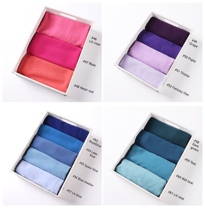 Pañuelo de Gasa Perlada en Colores Sólidos - Cobertura Elegante Monocromática - Image 87