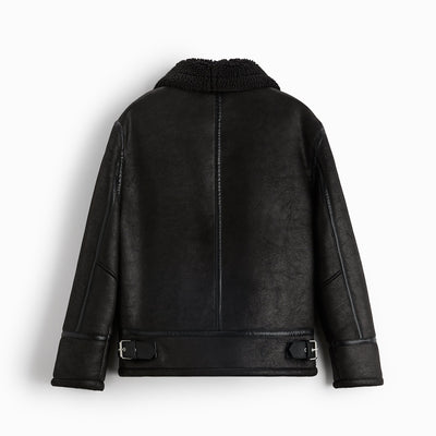 Abrigo Doble Faz con Cuello Vuelto y Detalles en Gamuza - Image 20