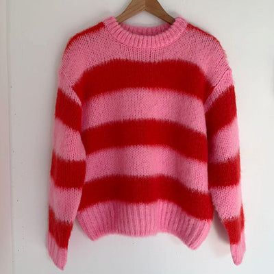 Cardigan Holgado Estilo Universitario para Mujer - Image 44