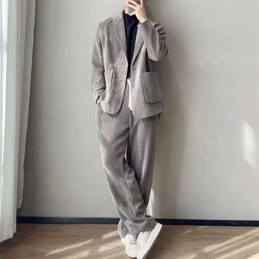 Conjunto Elegante de Traje y Pantalones Casuales para Hombre - Image 9