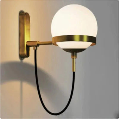 Lámpara de Pared Esfera de Vidrio Estilo Retro para Hoteles y Dormitorios - Image 10
