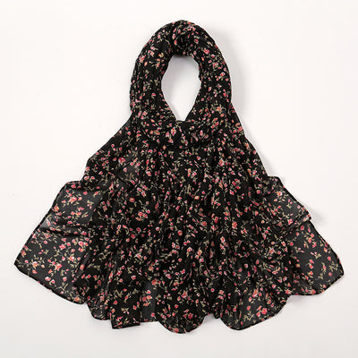 Pañuelo Ligero de Gasa Estampado Floral para Primavera y Verano - Image 21