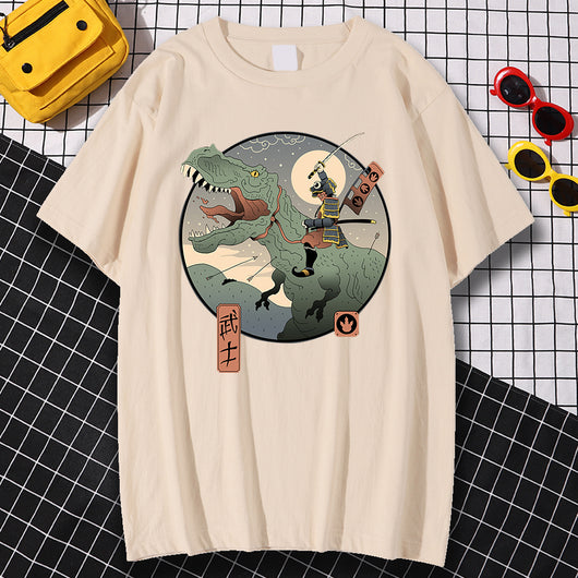 Camiseta Suelta de Cuello Redondo y Manga Corta - Image 9