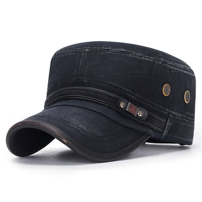 Gorra Vintage de Algodón con Detalles en Cuero Desgastado - Image 10