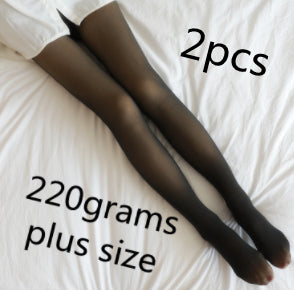 Leggings Térmicos Translúcidos Talla Grande con Forro Polar para Invierno - Image 10