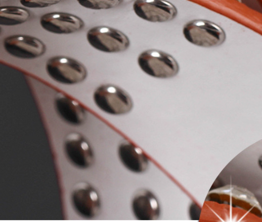 Cinturón para Mujer de Cuero Ancho Brillante con Tachuelas de Diamante - Image 13
