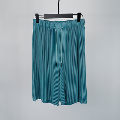 Pantalones Cortos Hombre Plisados Talla Grande Comodidad Casual - Image 22