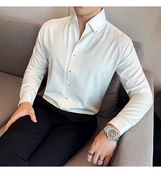 Camisa Denim de Manga Larga para Hombre - Image 11