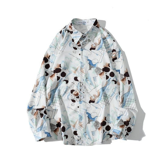 Camisa Estilo Hong Kong con Estampado Vintage y Efecto Óleo - Image 14